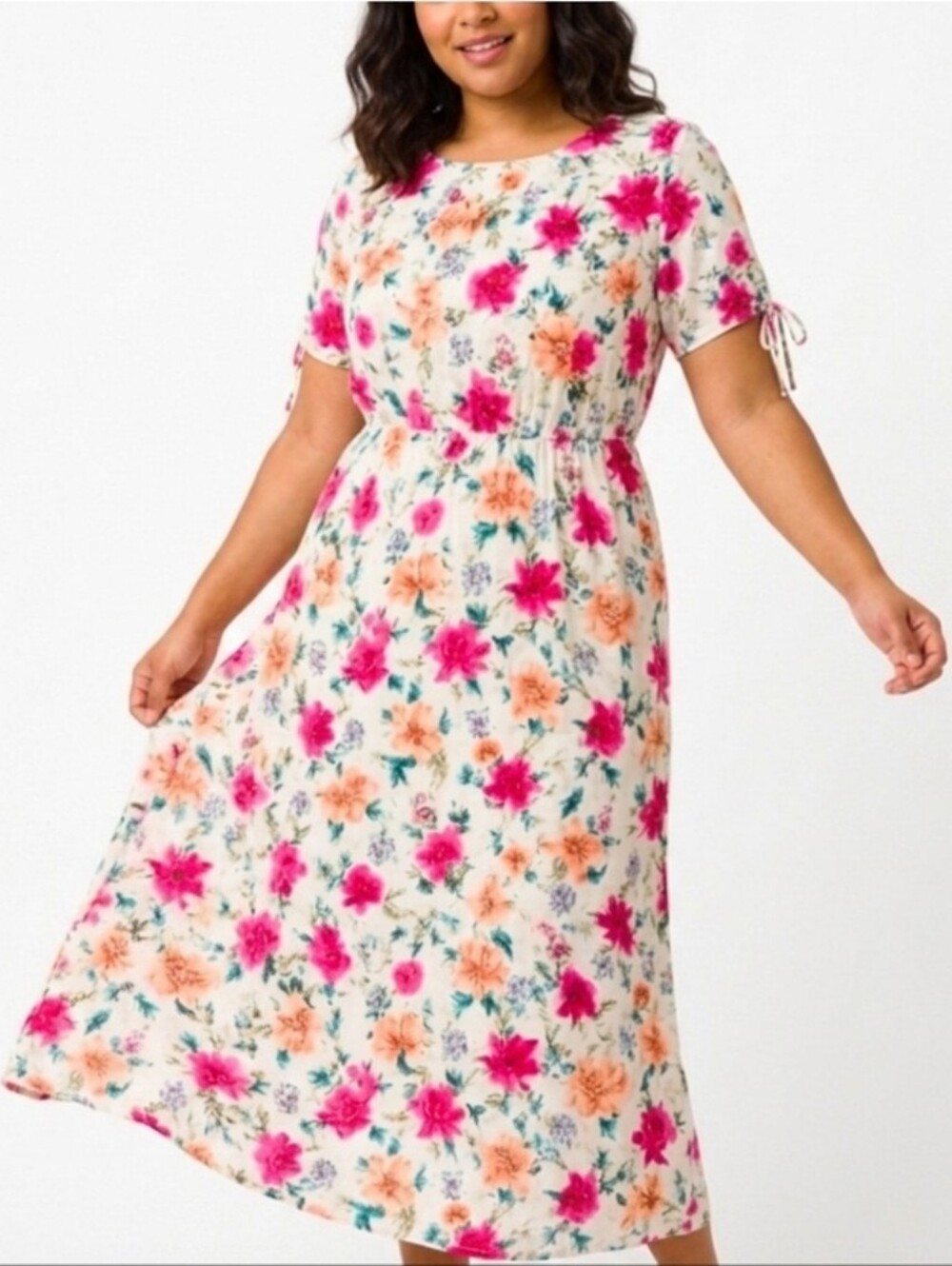 Ava and Viv Plus Size Floral Mini Dress